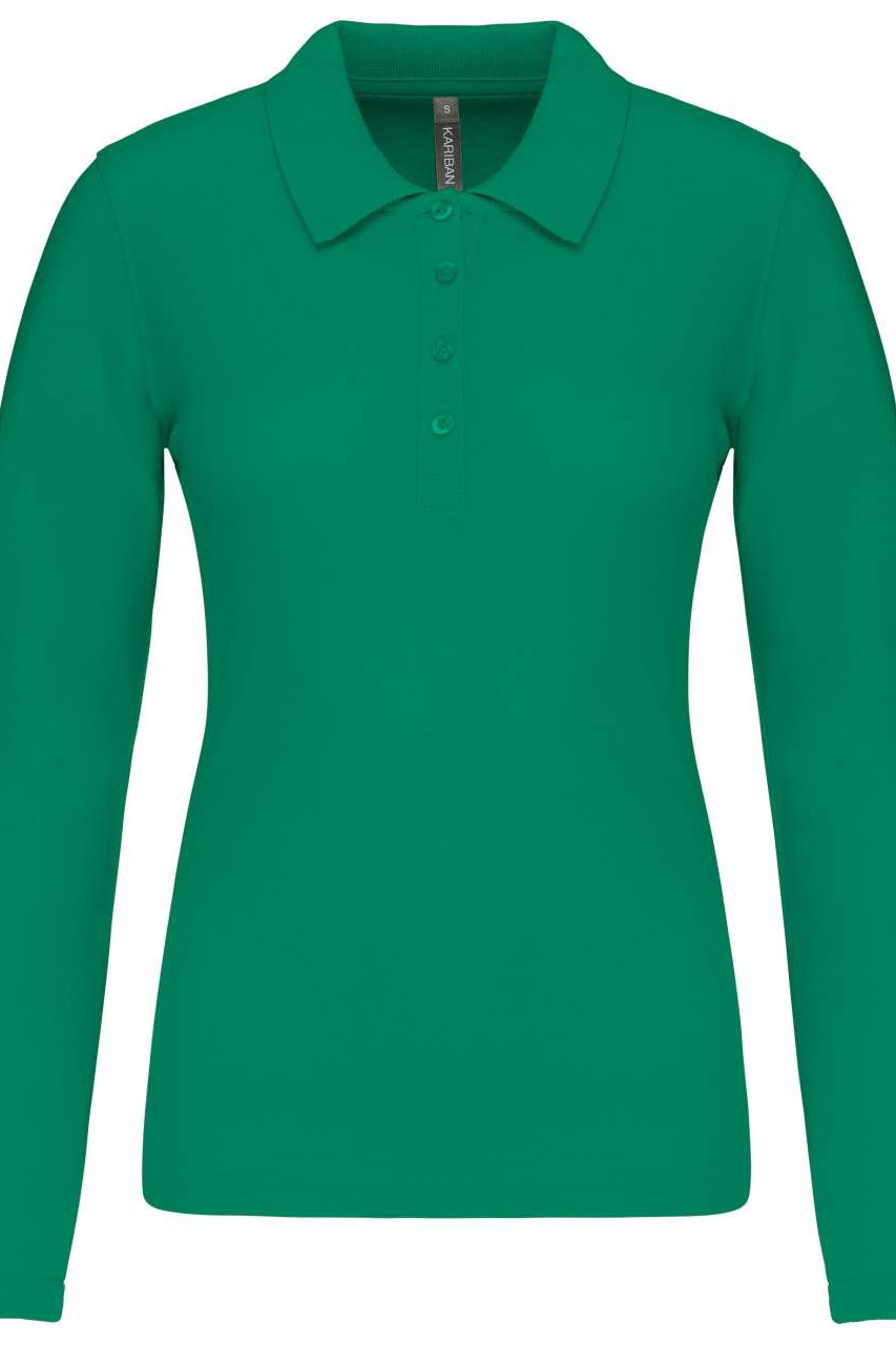 LADIES’ LONG-SLEEVED PIQUÉ POLO SHIRT