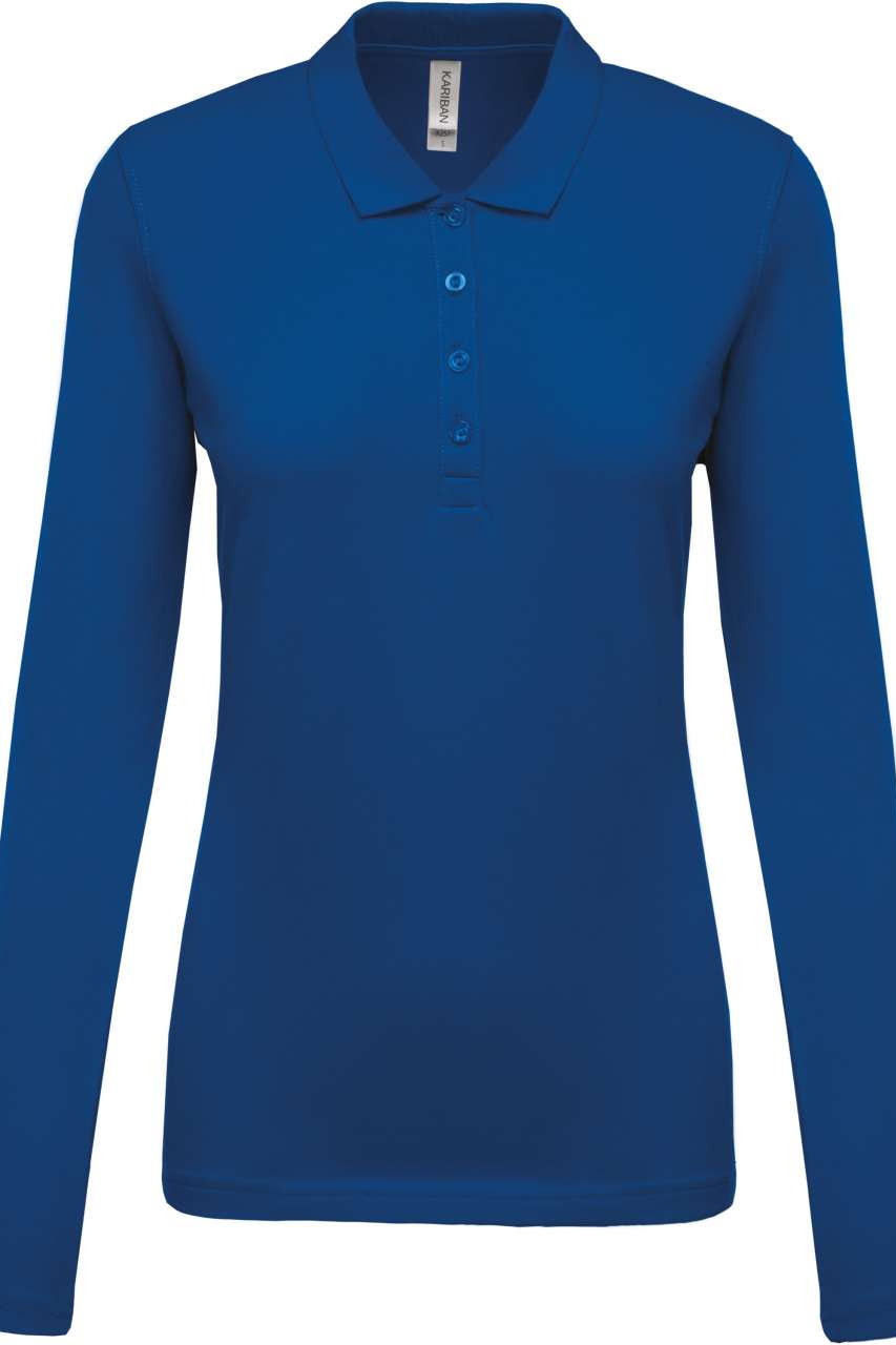 LADIES’ LONG-SLEEVED PIQUÉ POLO SHIRT