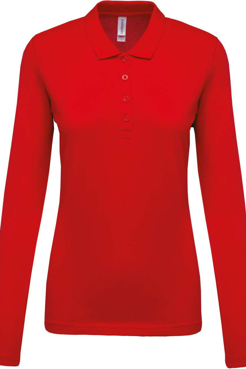 LADIES’ LONG-SLEEVED PIQUÉ POLO SHIRT