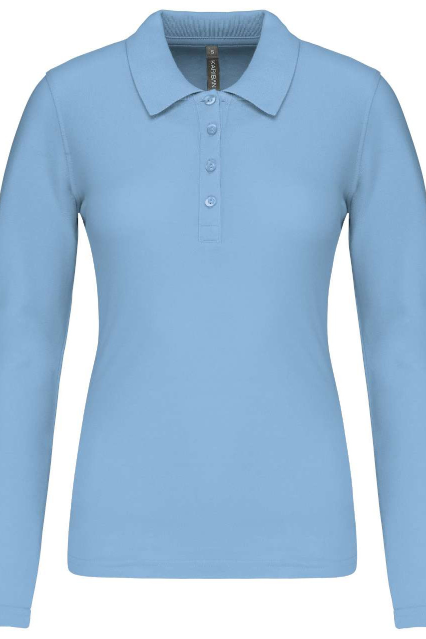 LADIES’ LONG-SLEEVED PIQUÉ POLO SHIRT