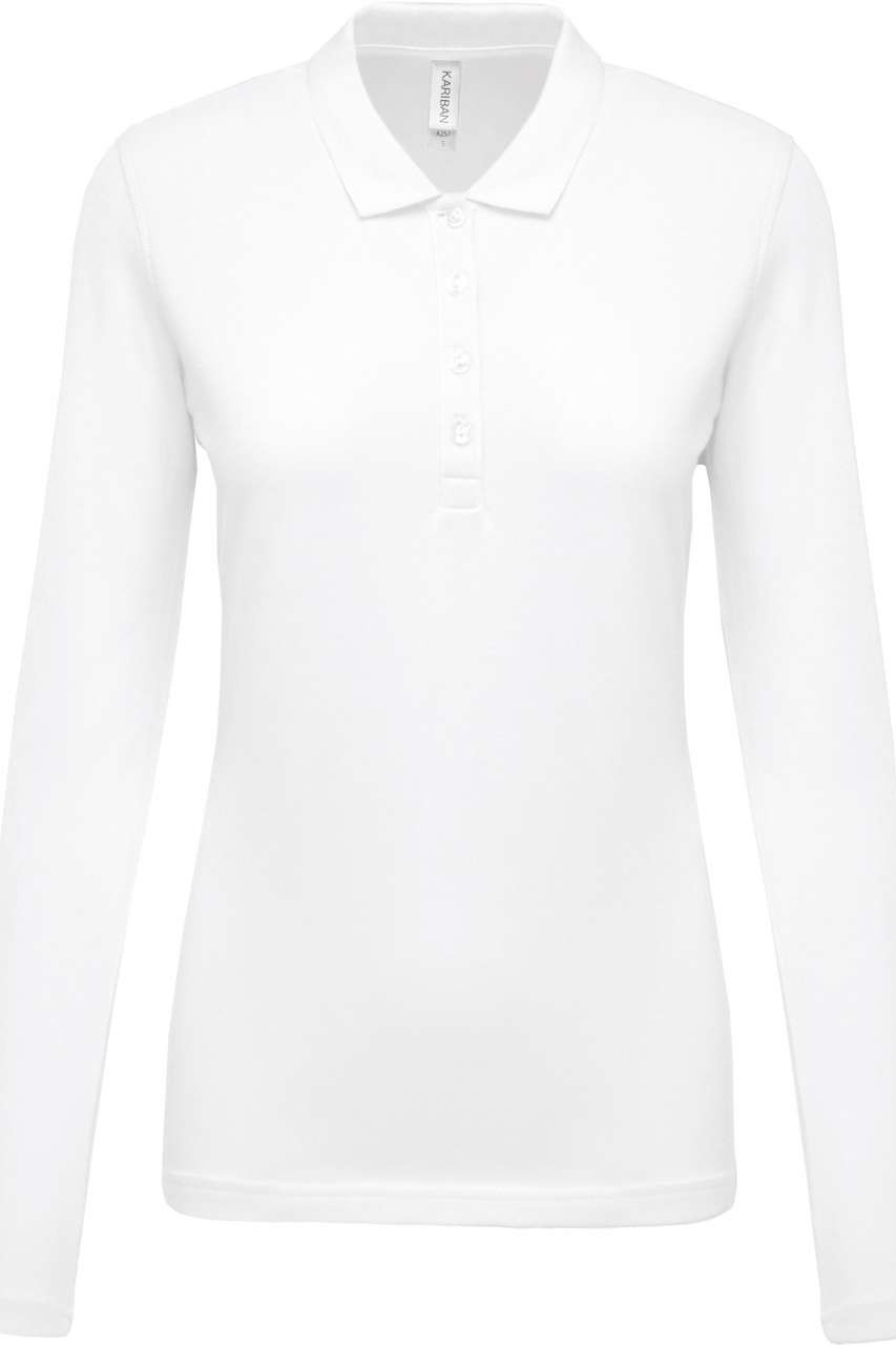 LADIES’ LONG-SLEEVED PIQUÉ POLO SHIRT