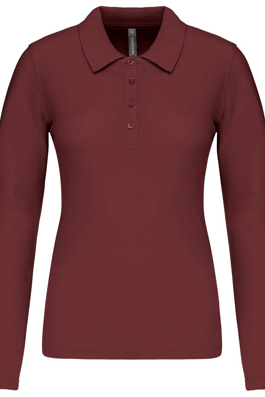 LADIES’ LONG-SLEEVED PIQUÉ POLO SHIRT