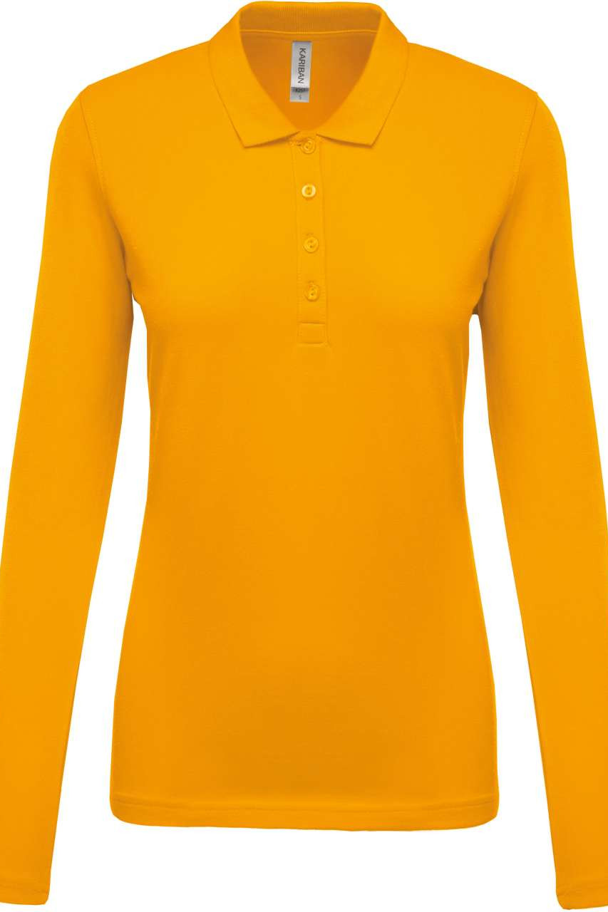 LADIES’ LONG-SLEEVED PIQUÉ POLO SHIRT
