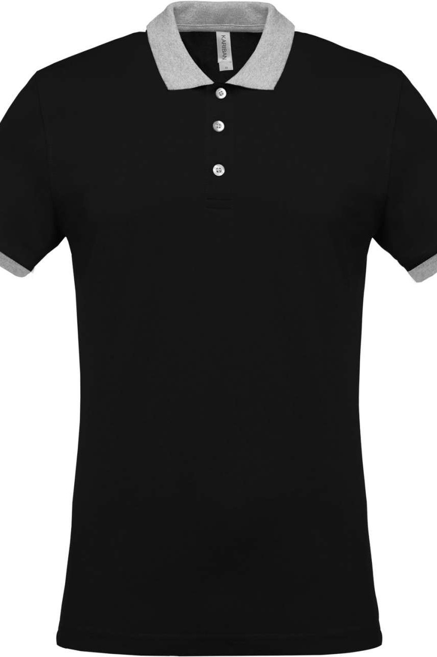 MEN'S TWO-TONE PIQUÉ POLO SHIRT