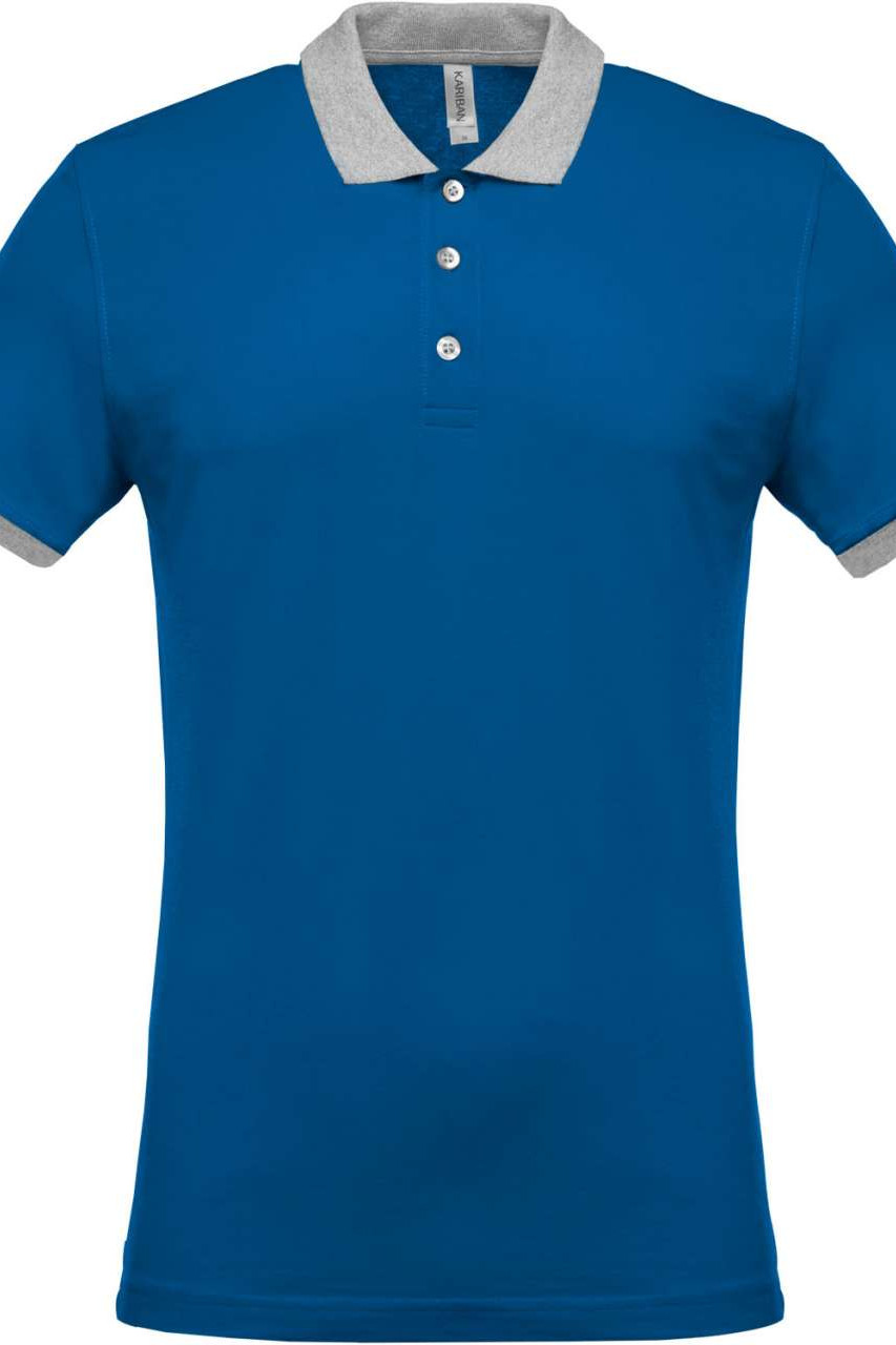 MEN'S TWO-TONE PIQUÉ POLO SHIRT