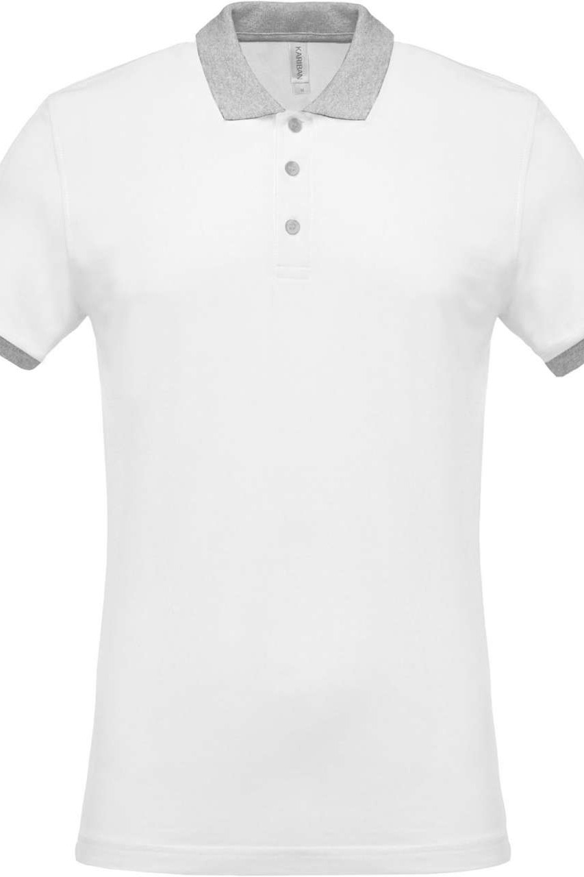 MEN'S TWO-TONE PIQUÉ POLO SHIRT