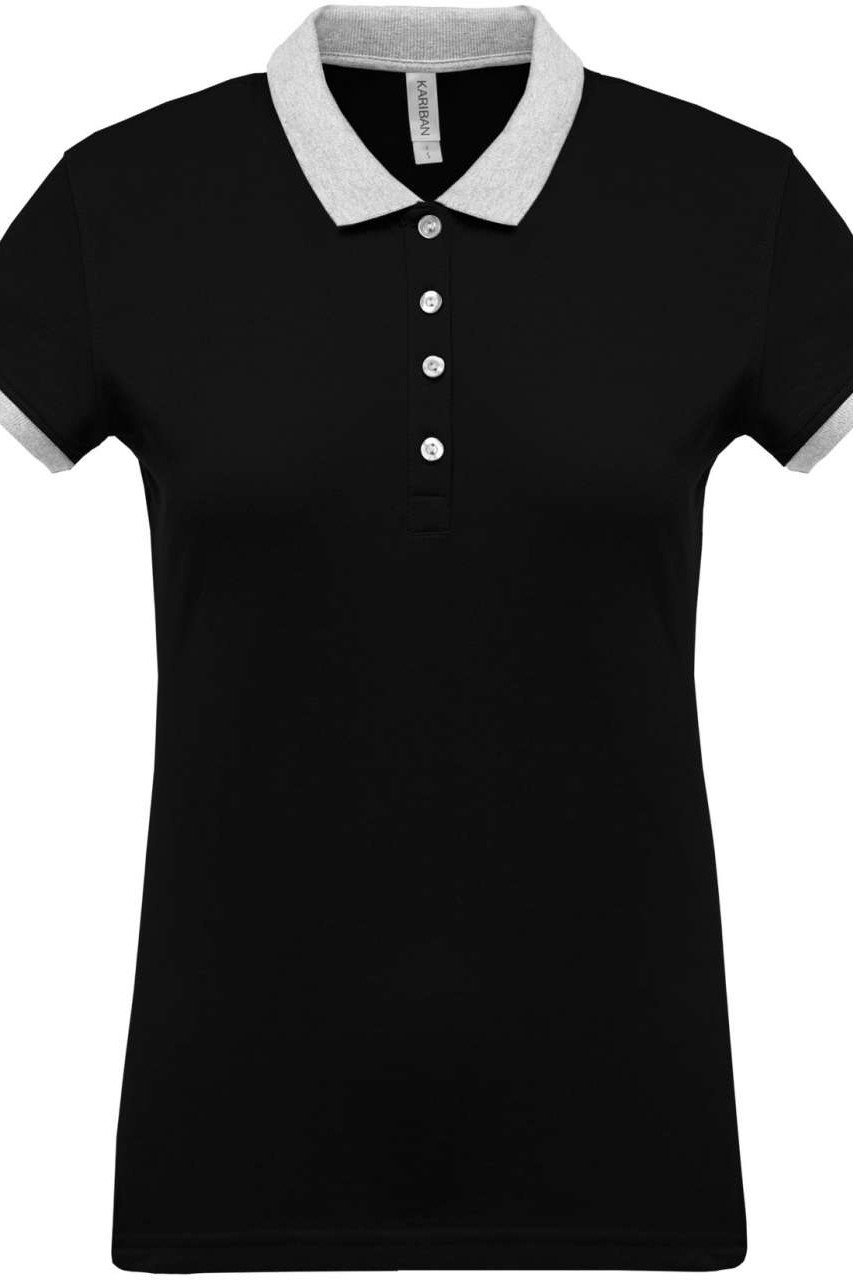 LADIES’ TWO-TONE PIQUÉ POLO SHIRT