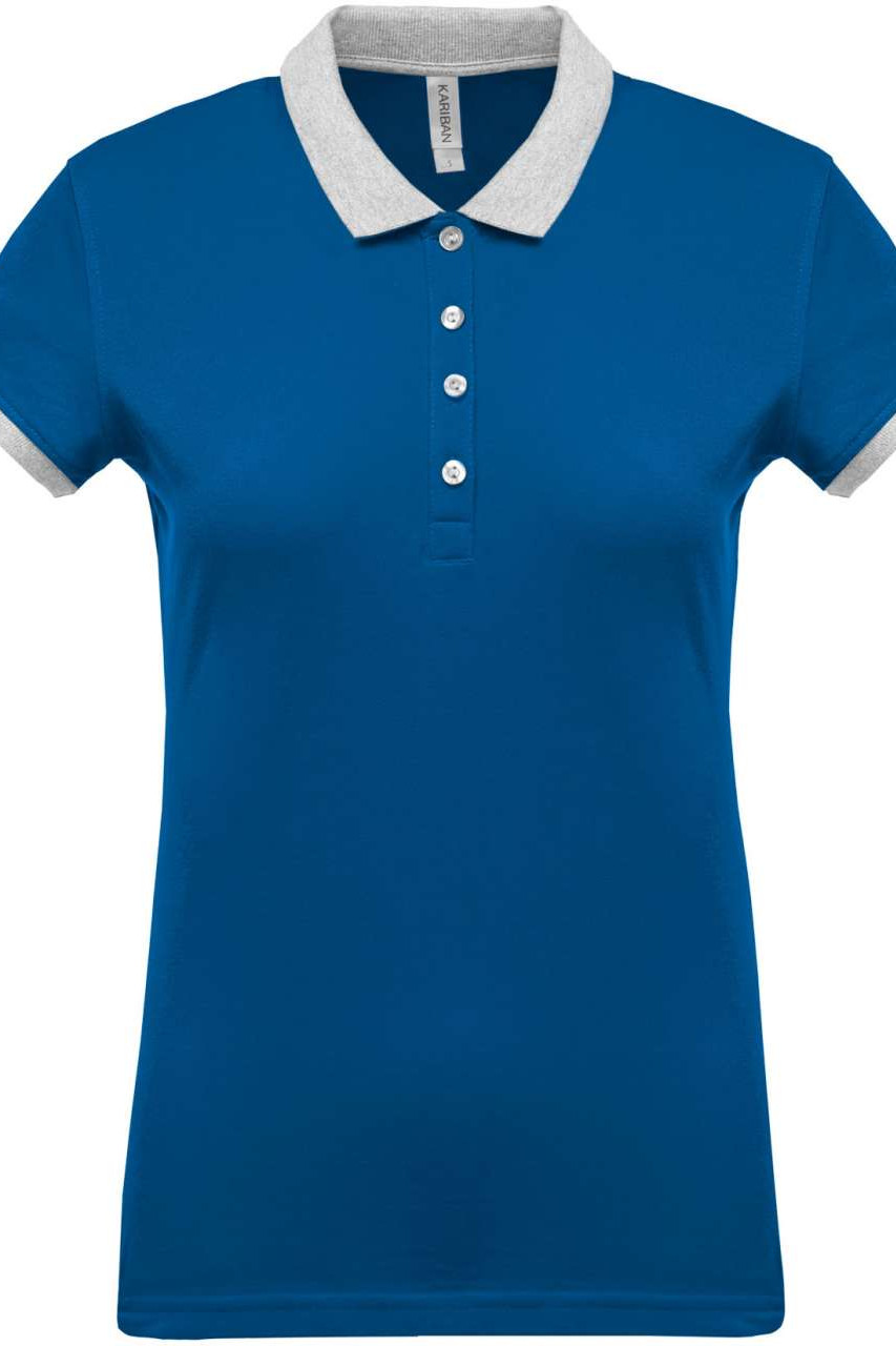 LADIES’ TWO-TONE PIQUÉ POLO SHIRT