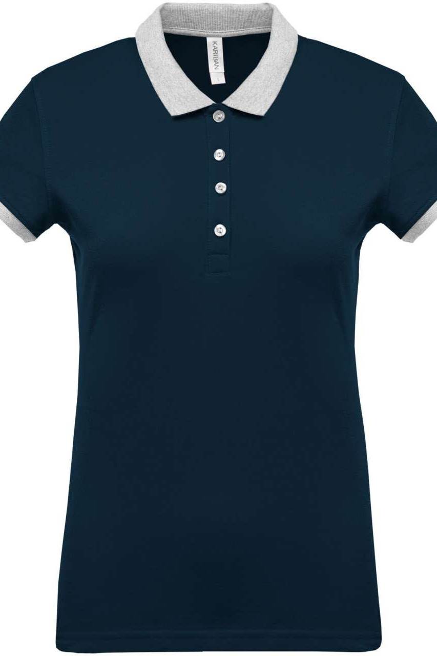 LADIES’ TWO-TONE PIQUÉ POLO SHIRT