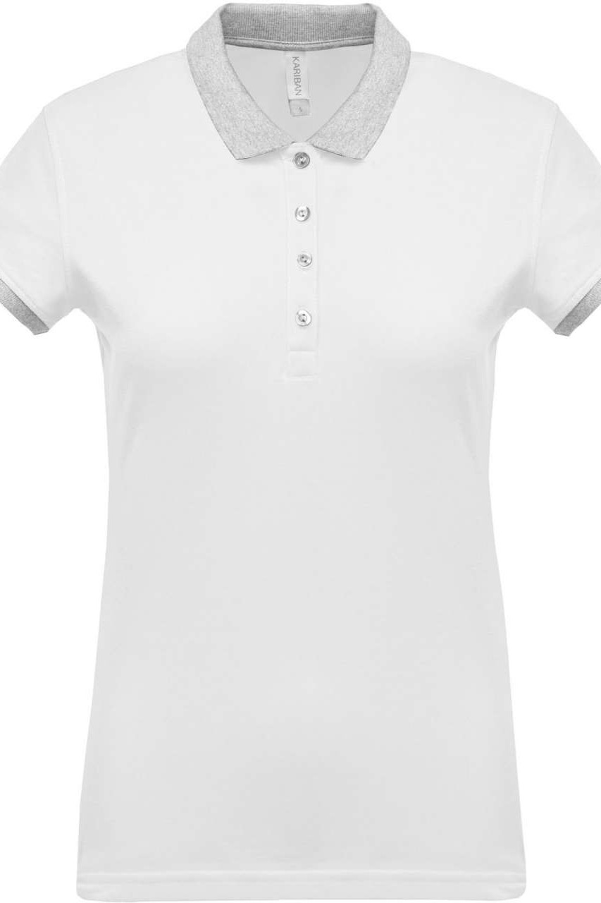LADIES’ TWO-TONE PIQUÉ POLO SHIRT