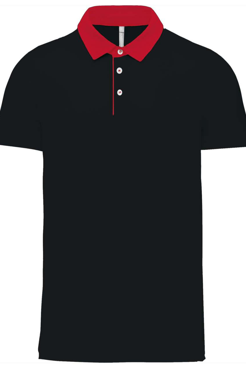 MEN'S TWO-TONE JERSEY POLO SHIRT