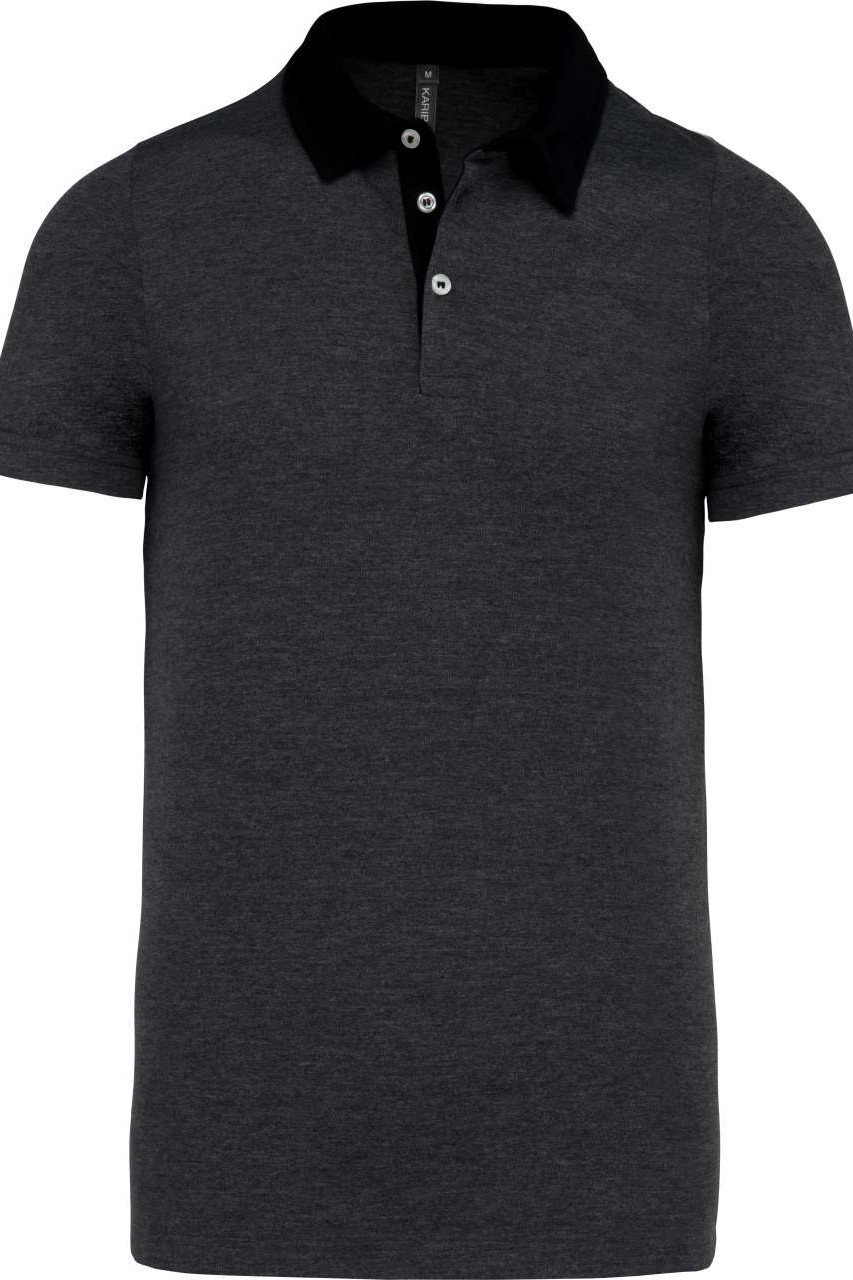 MEN'S TWO-TONE JERSEY POLO SHIRT