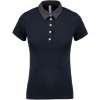 LADIES' TWO-TONE JERSEY POLO SHIRT