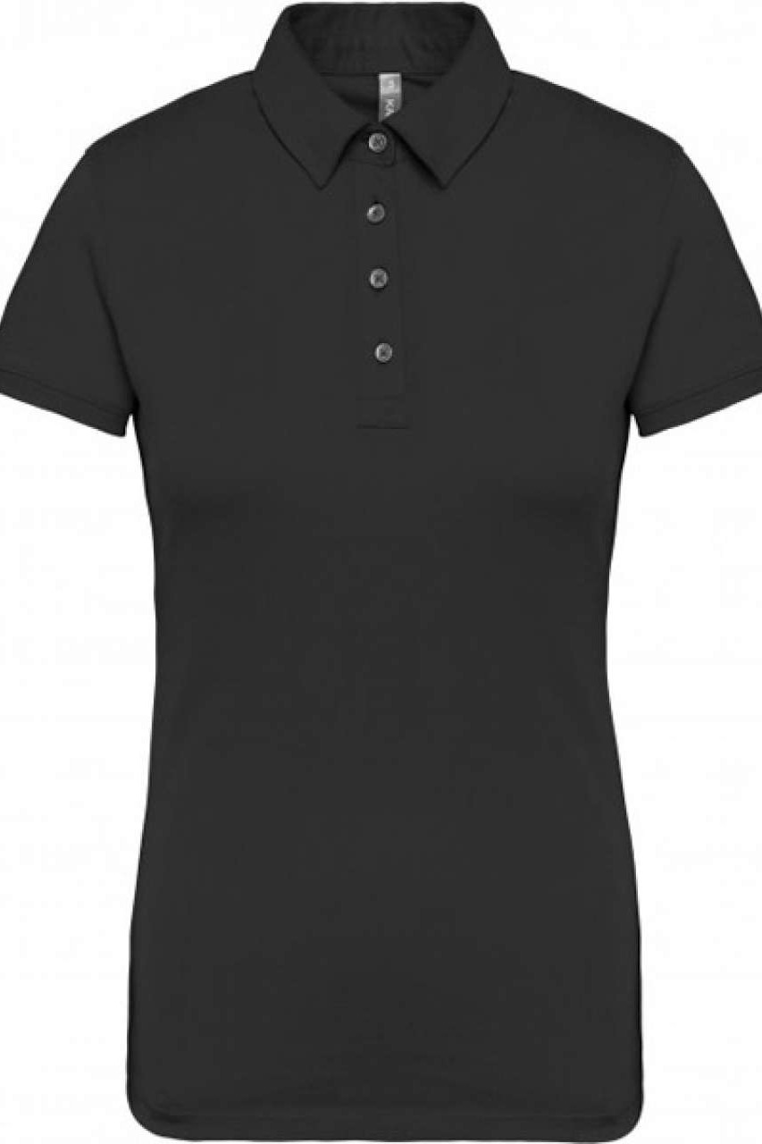LADIES' SHORT SLEEVED JERSEY POLO SHIRT