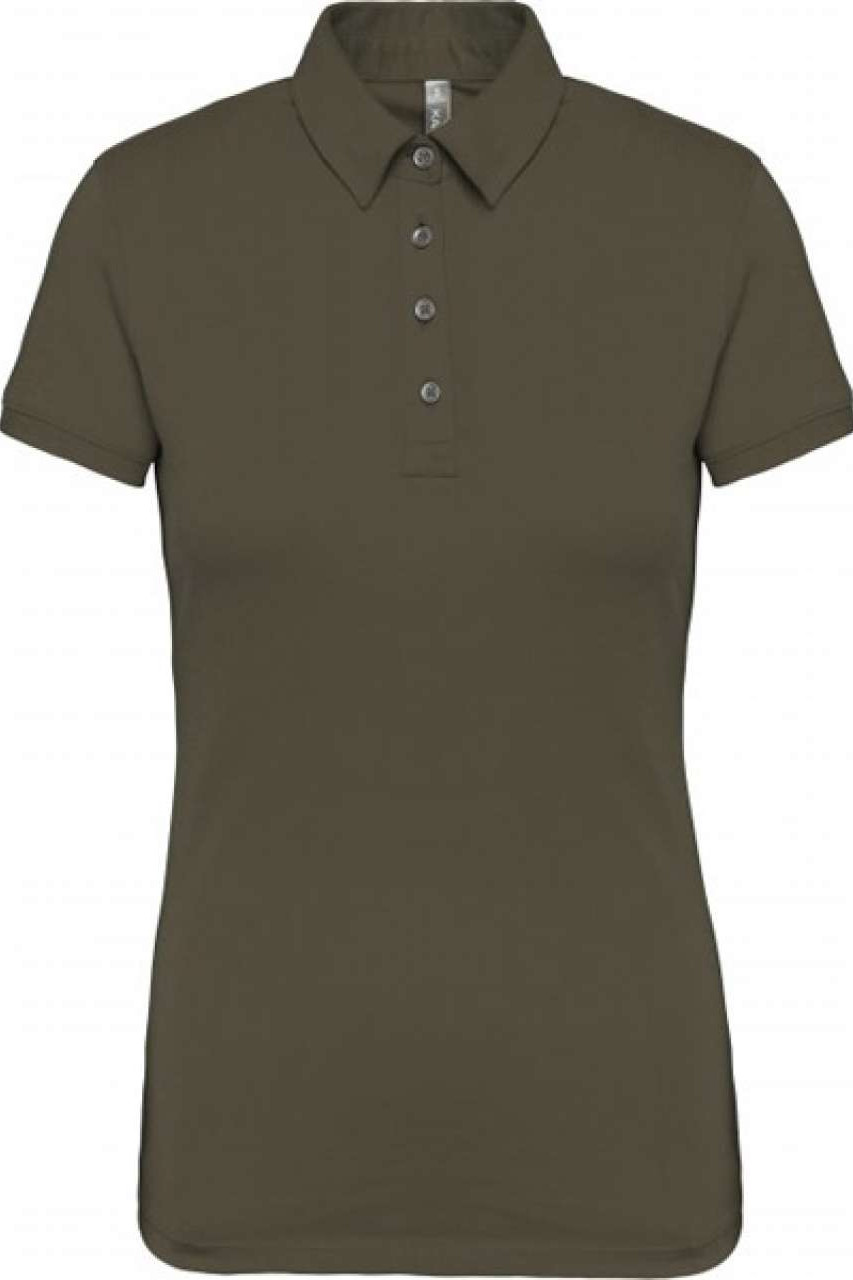 LADIES' SHORT SLEEVED JERSEY POLO SHIRT