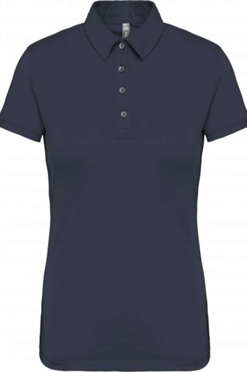 LADIES' SHORT SLEEVED JERSEY POLO SHIRT