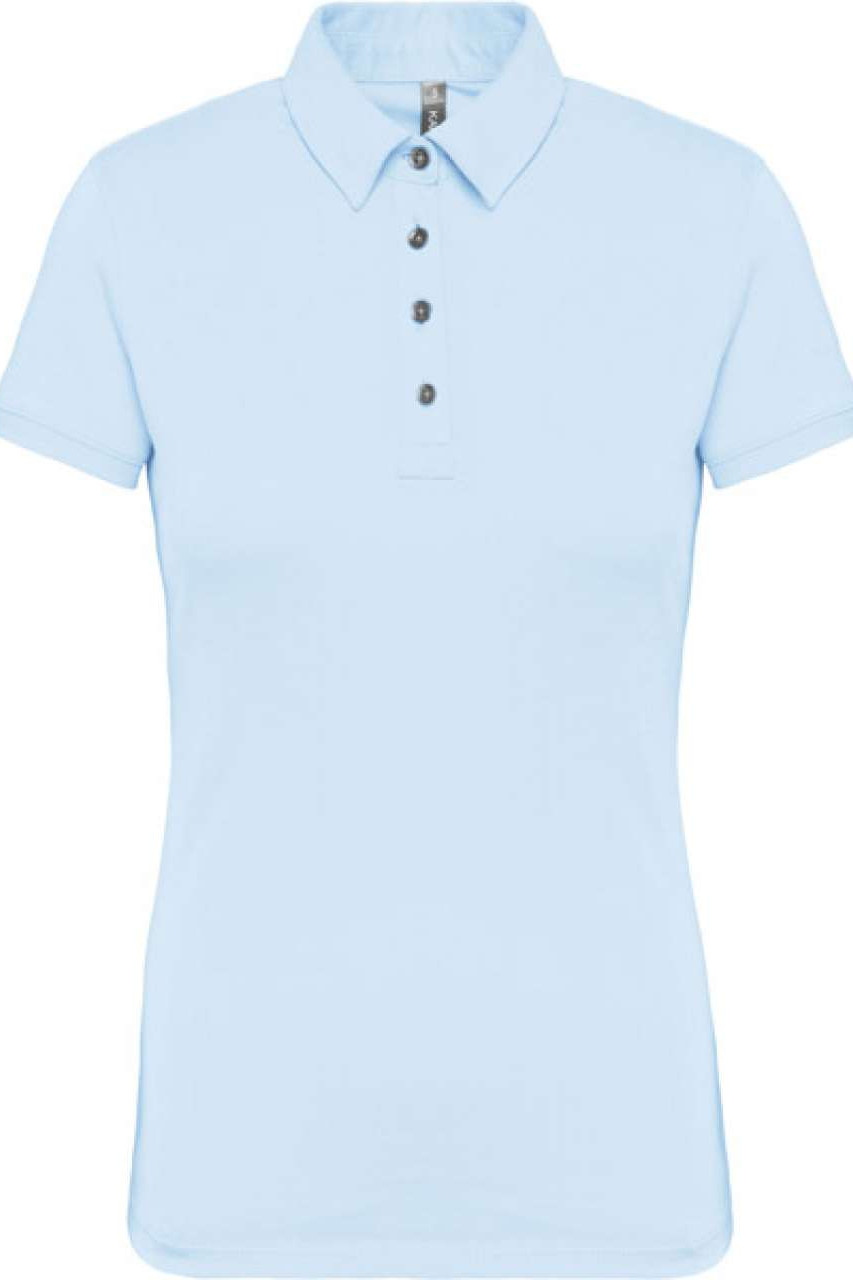 LADIES' SHORT SLEEVED JERSEY POLO SHIRT