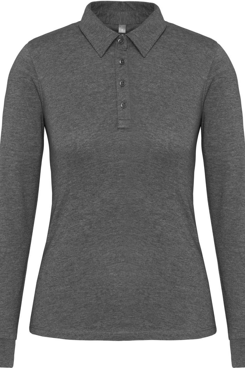 LADIES' LONG SLEEVE JERSEY POLO SHIRT