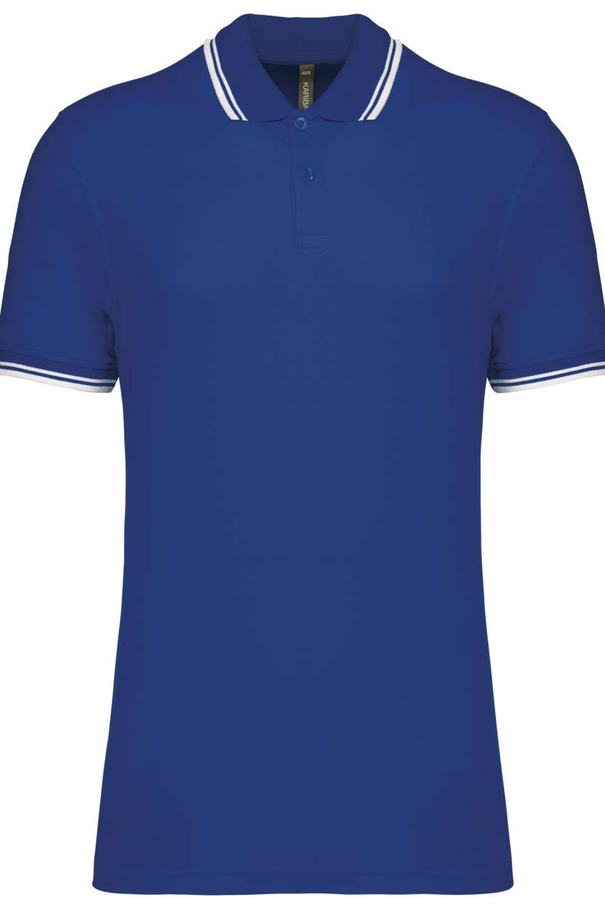 MEN'S 2 STRIPED SHORT SLEEVED POLOSHIRT