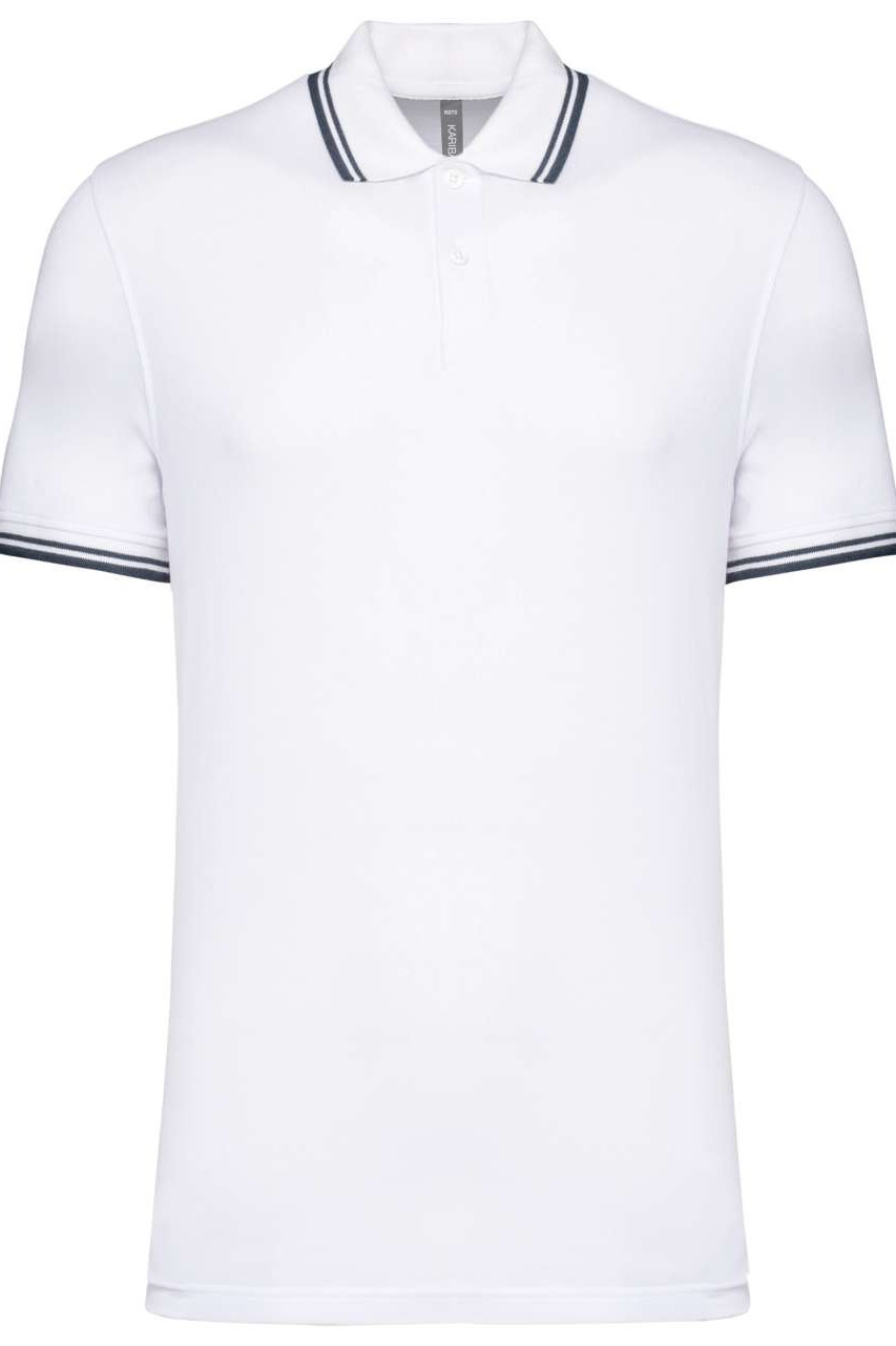 MEN'S 2 STRIPED SHORT SLEEVED POLOSHIRT