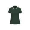 LADIE'S SHORT-SLEEVED POLOSHIRT WITH CONTRASTING PIPING