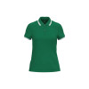 LADIE'S SHORT-SLEEVED POLOSHIRT WITH CONTRASTING PIPING