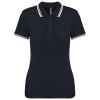 LADIE'S SHORT-SLEEVED POLOSHIRT WITH CONTRASTING PIPING