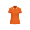 LADIE'S SHORT-SLEEVED POLOSHIRT WITH CONTRASTING PIPING