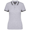 LADIE'S SHORT-SLEEVED POLOSHIRT WITH CONTRASTING PIPING