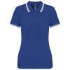 LADIE'S SHORT-SLEEVED POLOSHIRT WITH CONTRASTING PIPING