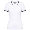 LADIE'S SHORT-SLEEVED POLOSHIRT WITH CONTRASTING PIPING