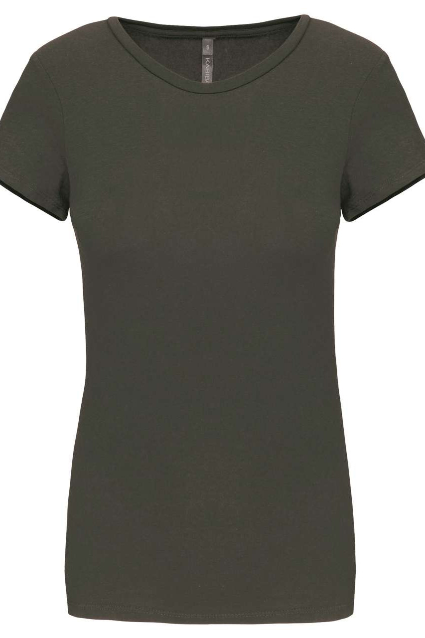 LADIES' SHORT-SLEEVED CREW NECK T-SHIRT