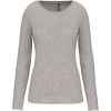 LADIES LONG-SLEEVED CREW NECK T-SHIRT