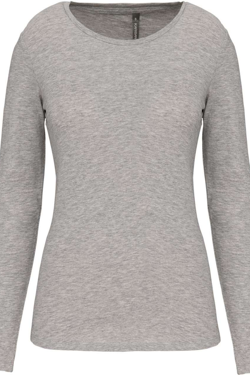 LADIES LONG-SLEEVED CREW NECK T-SHIRT
