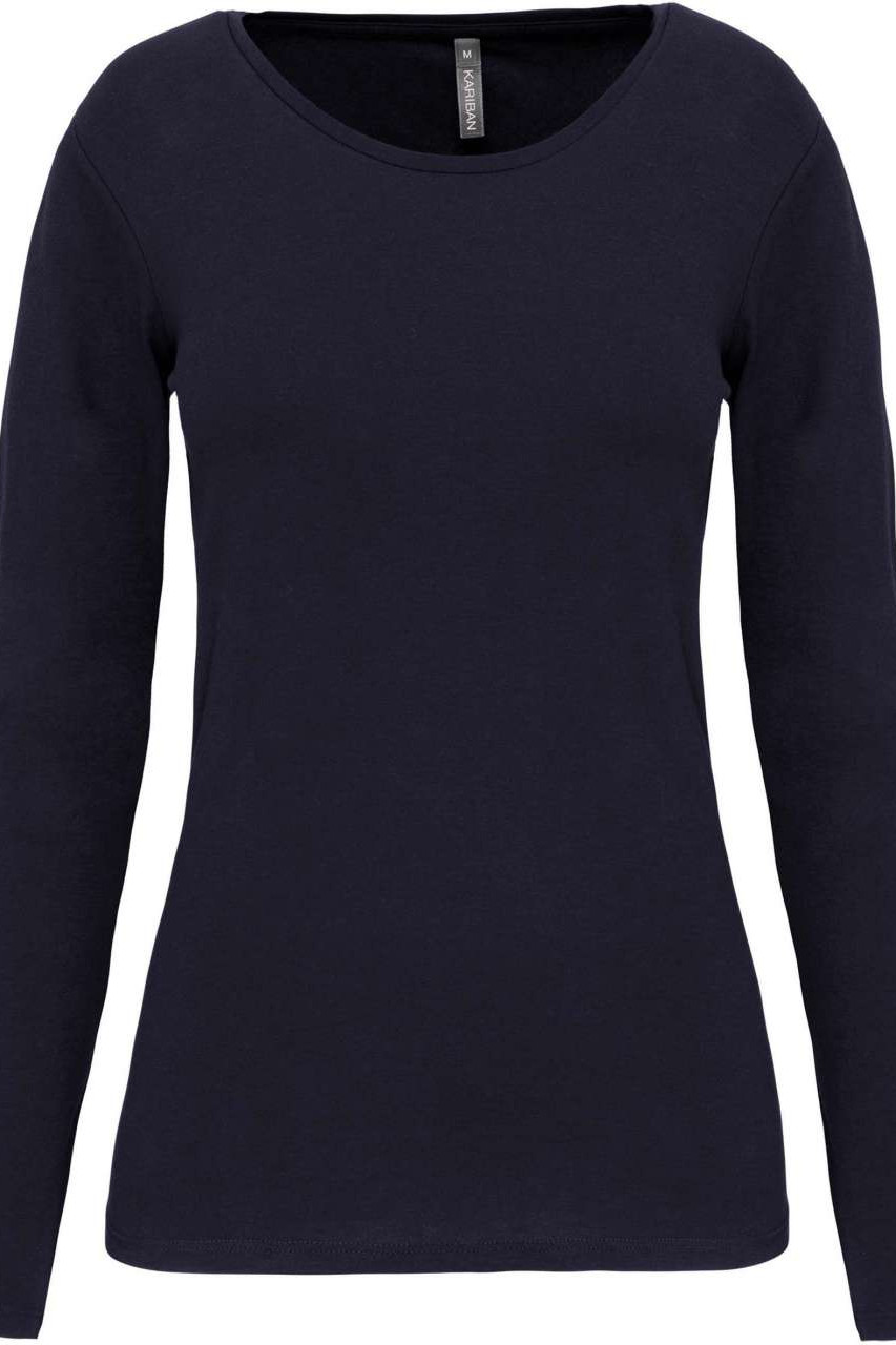 LADIES LONG-SLEEVED CREW NECK T-SHIRT