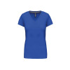 LADIES' SHORT-SLEEVED V-NECK T-SHIRT