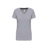 LADIES' SHORT-SLEEVED V-NECK T-SHIRT