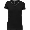 LADIES' PIQUÉ KNIT V-NECK T-SHIRT
