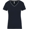 LADIES' PIQUÉ KNIT V-NECK T-SHIRT