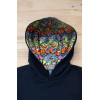 UNISEX KIDS CONTRAST PATTERNED HOODED SWEATSHIRT