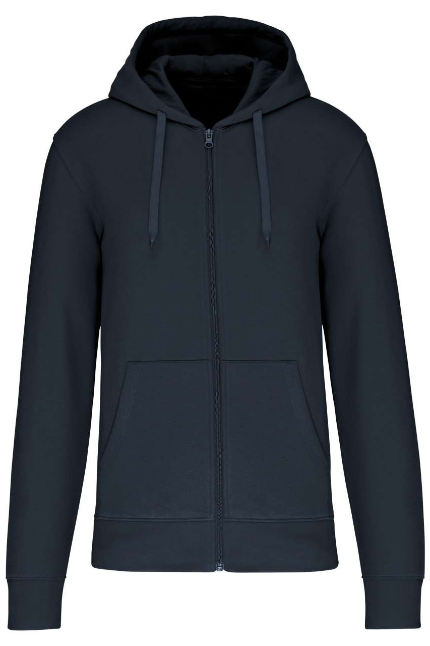 MEN'S ECO-FRIENDLY HOODED SWEATSHIRT WITH ZIP FASTENING
