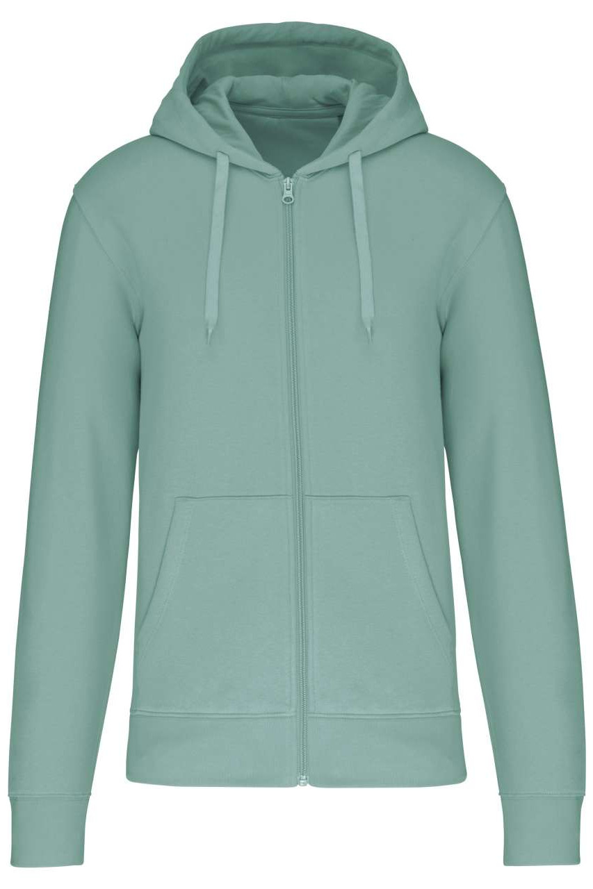 MEN'S ECO-FRIENDLY HOODED SWEATSHIRT WITH ZIP FASTENING