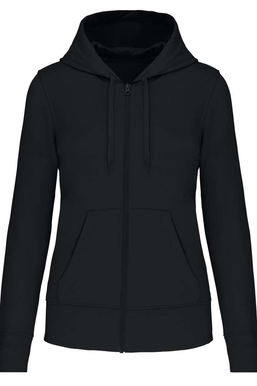 LADIES' ECO-FRIENDLY ZIPPED HOODED SWEATSHIRT
