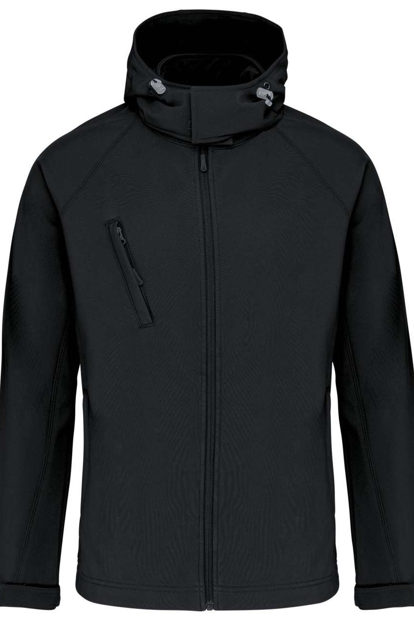 MEN'S DETACHABLE HOODED SOFTSHELL JACKET