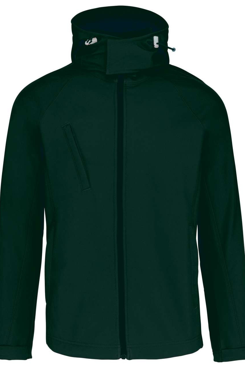 MEN'S DETACHABLE HOODED SOFTSHELL JACKET