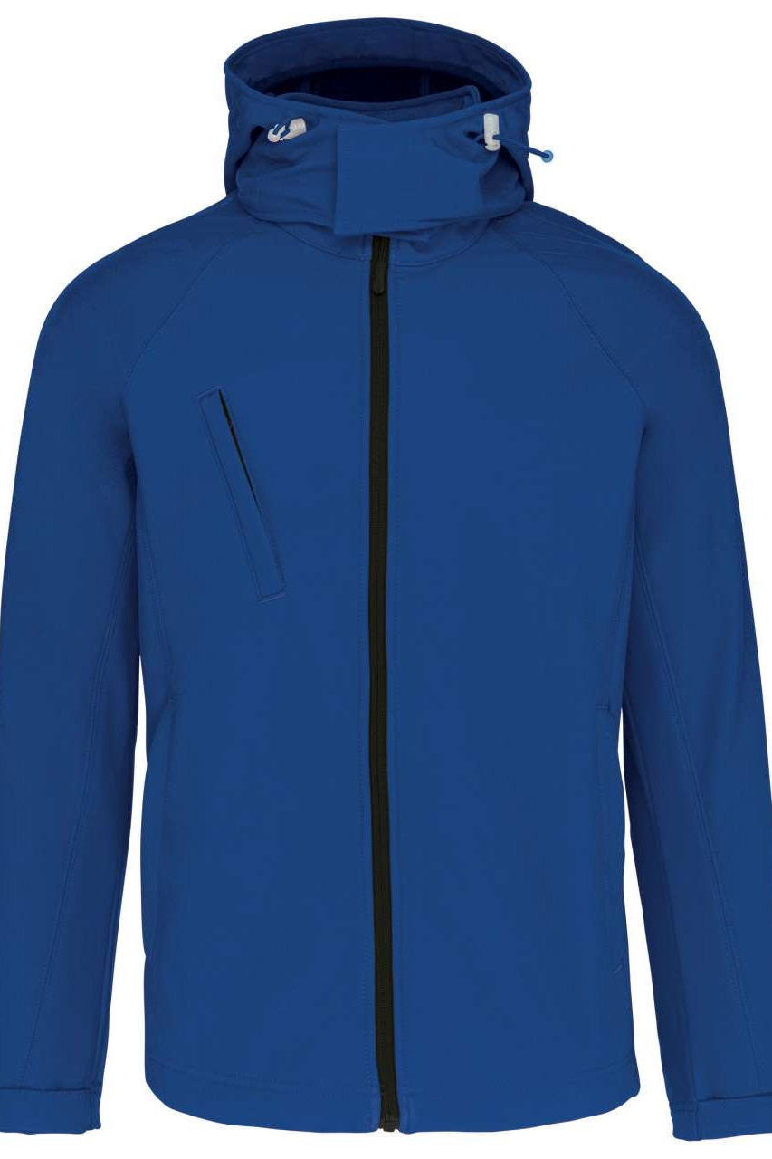 MEN'S DETACHABLE HOODED SOFTSHELL JACKET