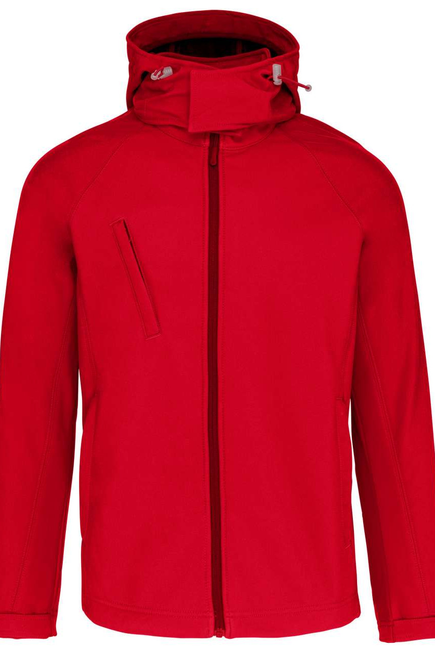 MEN'S DETACHABLE HOODED SOFTSHELL JACKET