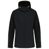LADIES' DETACHABLE HOODED SOFTSHELL JACKET