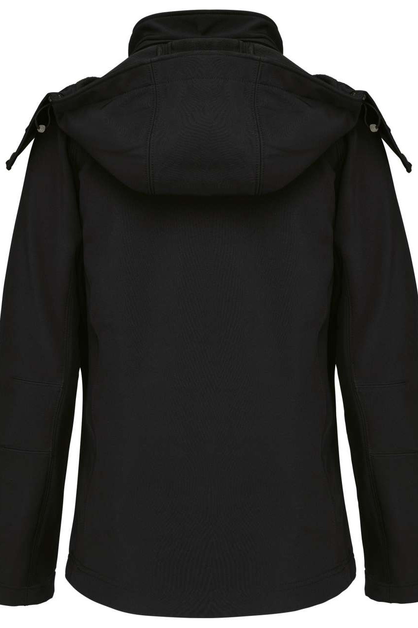 LADIES' DETACHABLE HOODED SOFTSHELL JACKET