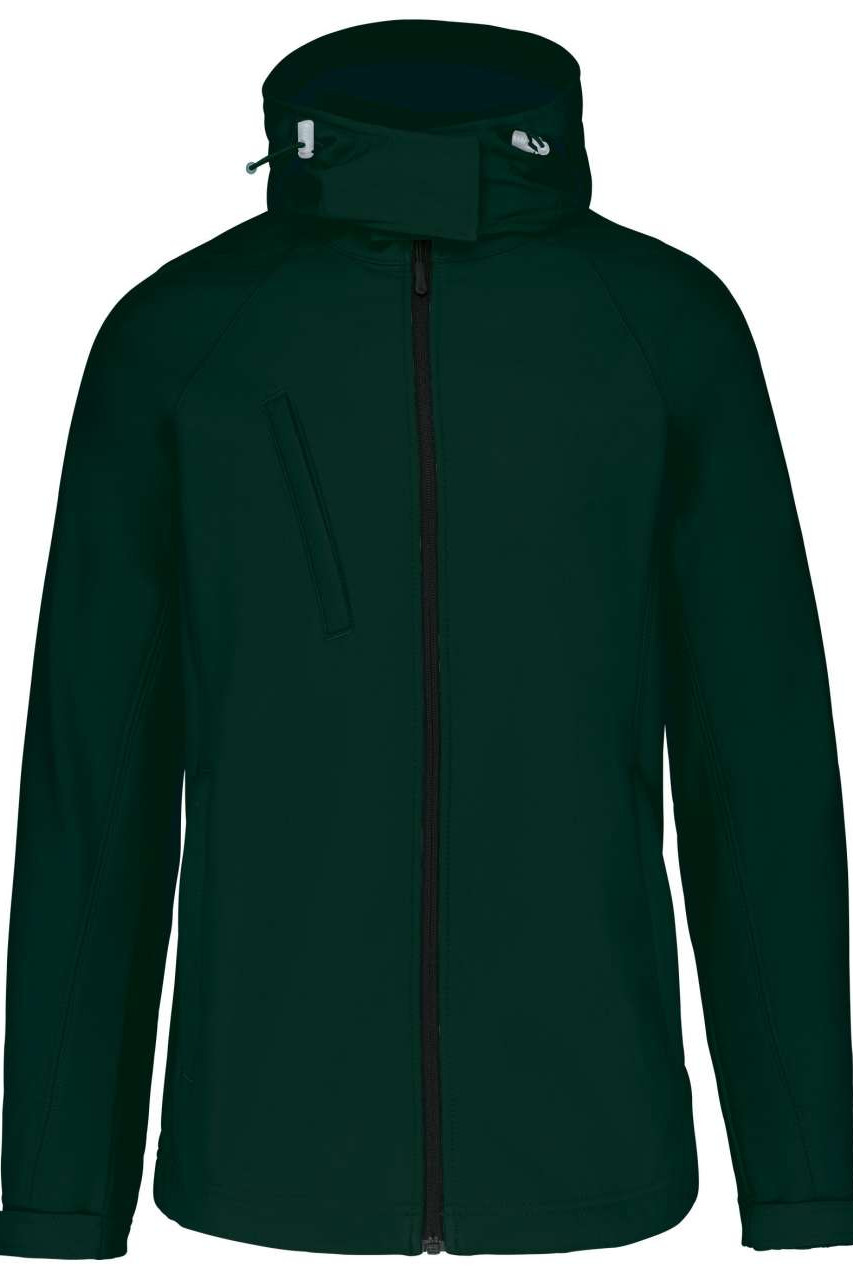 LADIES' DETACHABLE HOODED SOFTSHELL JACKET
